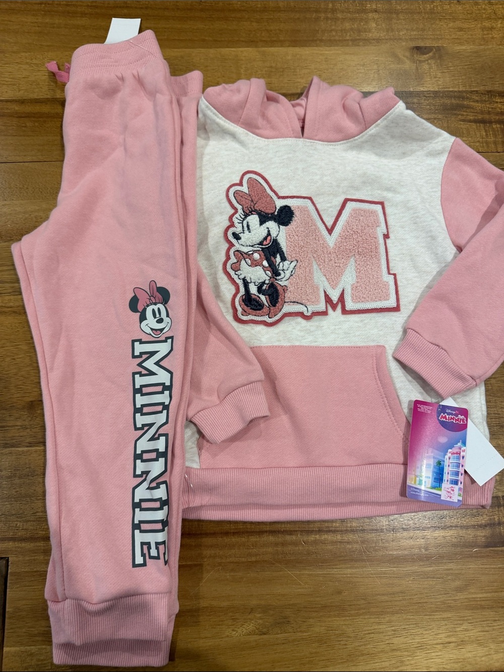 Disney Pink Minnie Mouse Hoodie & Jogger Set